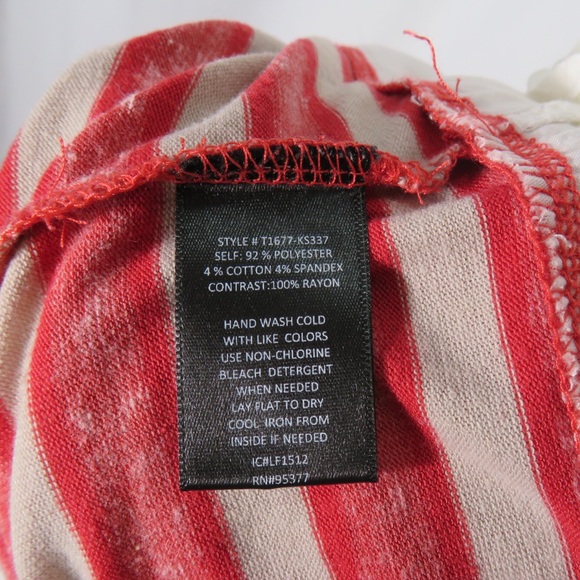 Sanctuary Red and Gray Striped Sleeveless Top Size S - Picture 9 of 9